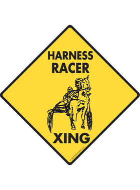 Harness Racer Xing Sign or Sticker