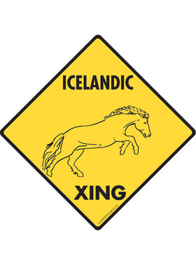 Icelandic Xing Sign or Sticker