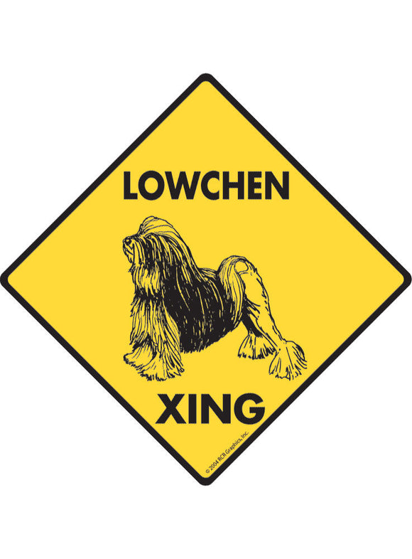 Lowchen Xing Sign or Sticker