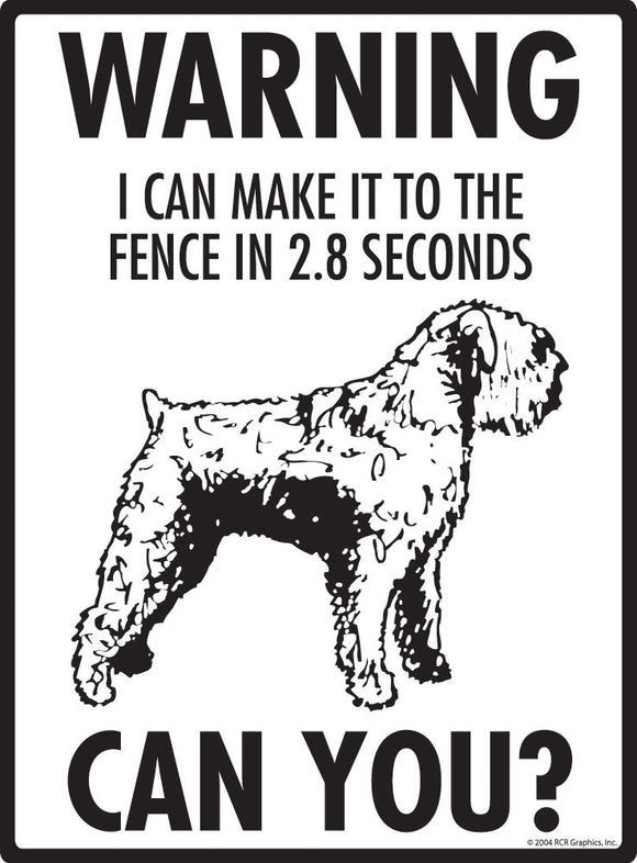 Bouvier - Warning! Fence Sign
