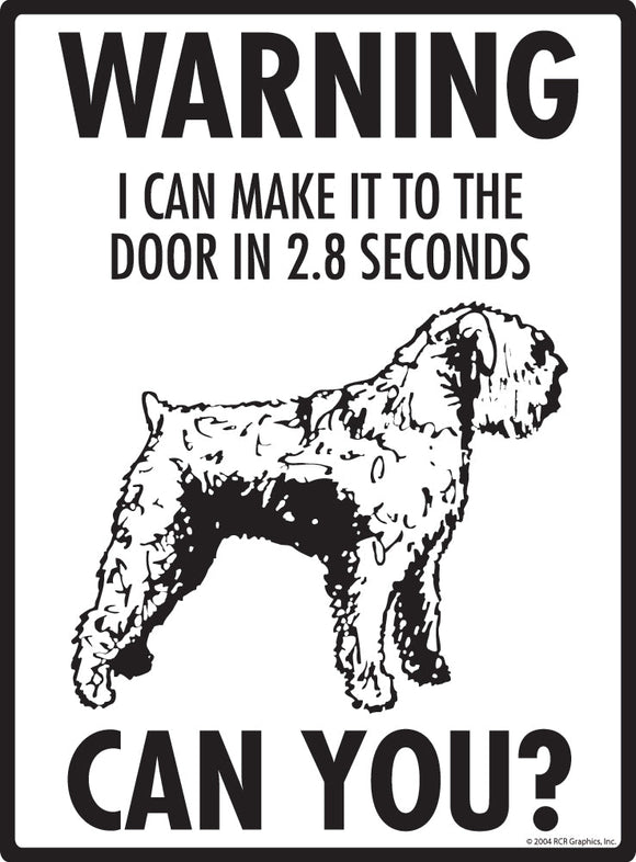 Bouvier des Flandres Make It To Fence or Door Signs (9" x 12")