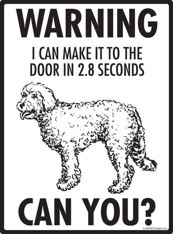 Goldendoodle Make It To Fence or Door Signs (9" x 12")