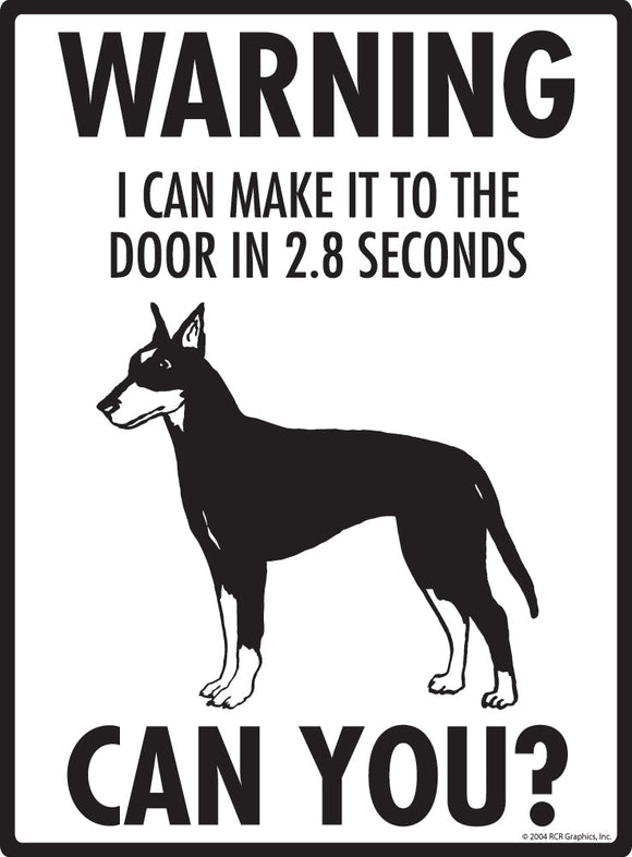 Manchester Terrier Make It To Fence or Door Signs (9" x 12")