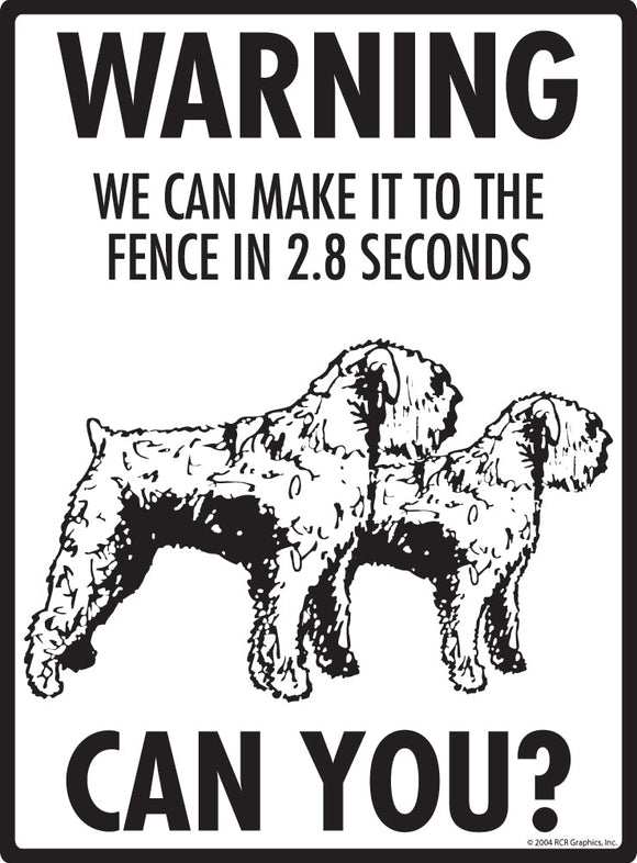 Bouvier des Flandres Make It To Fence or Door Signs (9" x 12")