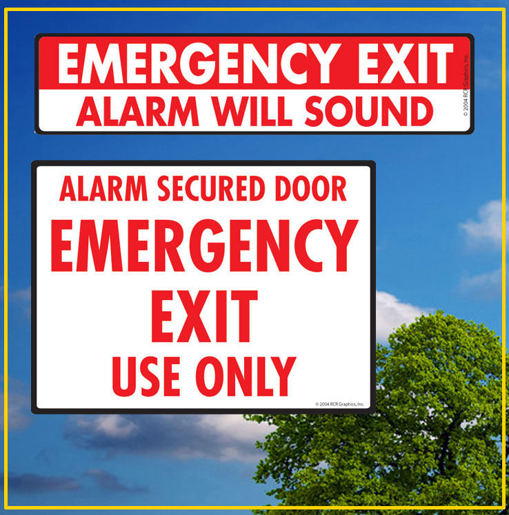 Safety Door Signs