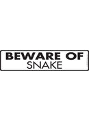 Beware Of Snake Sign or Sticker (12" x 3")-1