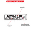 Beware Of Australian Cattle Dog Sign or Sticker (12" x 3")-2