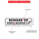 Beware Of Bernese Mountain Dog Sign or Sticker (12" x 3")-2