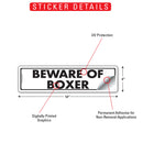 Beware Of Boxer Sign or Sticker (12" x 3")-2