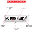 No Dog Peeing Sign or Sticker (12" x 3")-3