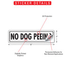 No Dog Peeing Sign or Sticker (12" x 3")-2