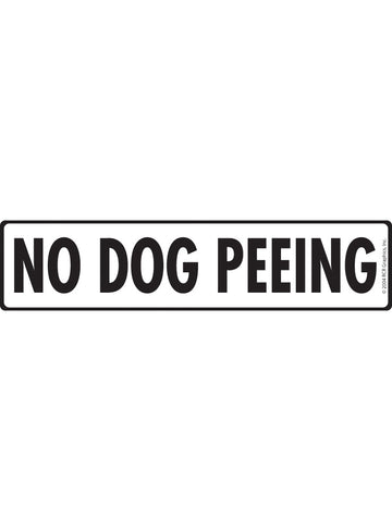 No Dog Peeing Sign or Sticker (12" x 3")