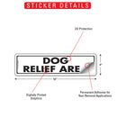 Dog Relief Area Sign or Sticker (12" x 3")-2