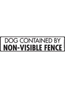 Caution! Dog Contained Non-Visible Fence Sign or Sticker-1