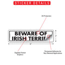 Beware Of Irish Terrier Sign or Sticker (12" x 3")-2