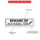 Beware Of Jack Russell Terrier Sign or Sticker (12" x 3")-2