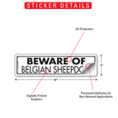 Beware Of Belgian Sheepdog Sign or Sticker (12" x 3")-2