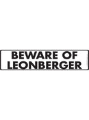 Beware Of Leonberger Sign or Sticker (12" x 3")-1