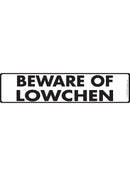 Beware Of Lowchen Sign or Sticker (12" x 3")-1