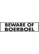 Beware Of Boerboel Sign or Sticker (12" x 3")-1