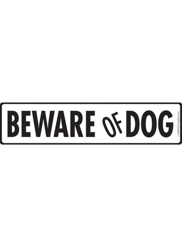 Beware of Dog Sign or Sticker (12" x 3")