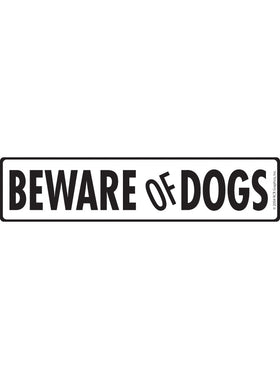 Beware of Dogs Sign or Sticker (12" x 3")