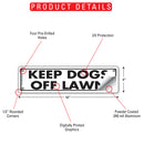 Keep Dogs Off Lawn Sign or Sticker (12" x 3")-3