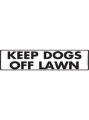 Keep Dogs Off Lawn Sign or Sticker (12" x 3")-1