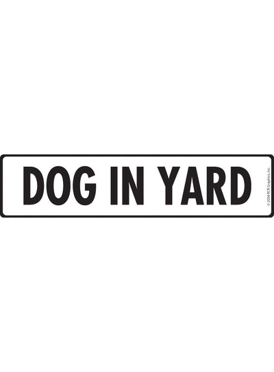 Caution Dog In Yard