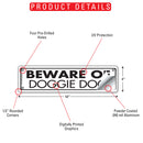 Beware Of Doggie Doo Sign or Sticker (12" x 3")-3