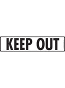 Keep Out Sign or Sticker (12" x 3")-1