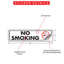 No Smoking Sign or Sticker (12" x 3")-2