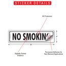 No Smoking Sign or Sticker (12" x 3")-2