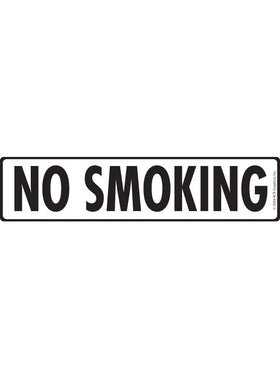No Smoking Sign or Sticker (12" x 3")