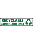 Recyclable - Cardboard Only Signs or Sticker (12" x 3")-1