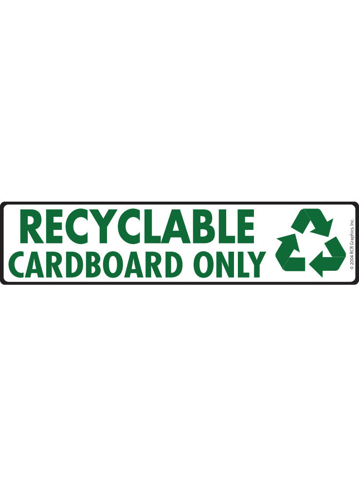 Trash Only Signs or Sticker (12" x 3")