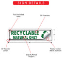 Recyclable - Material Only Signs or Sticker (12" x 3")-3