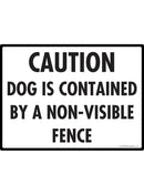 Caution! Dog is Contained Sign