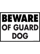 Beware of Guard Dog Sign Exterior Aluminum Sign