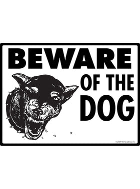 Beware of Doberman Dog Sign Exterior Aluminum Sign