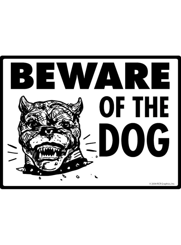 Beware of Pit Bull Dog Sign Exterior Aluminum Sign