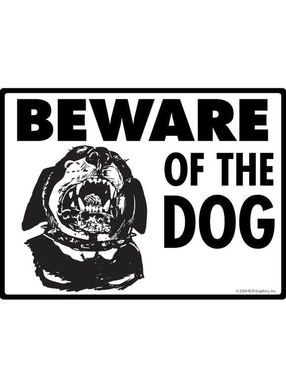 Beware of Rottweiler Dog Sign Exterior Aluminum Sign