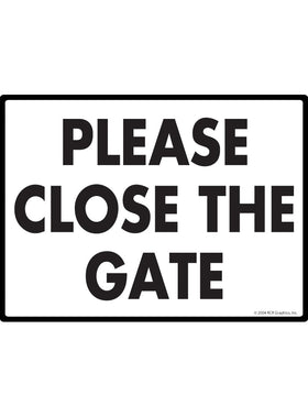 Please Close the Gate Sign