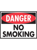 Danger! No Smoking Sign