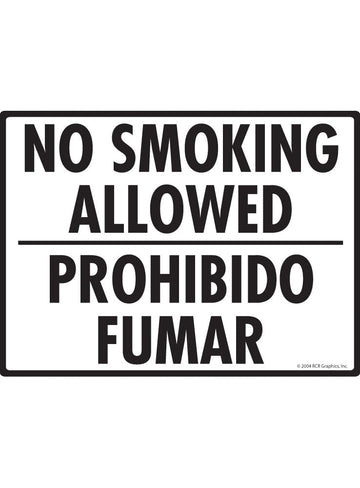 No Smoking Allowed (Spanish) Sign