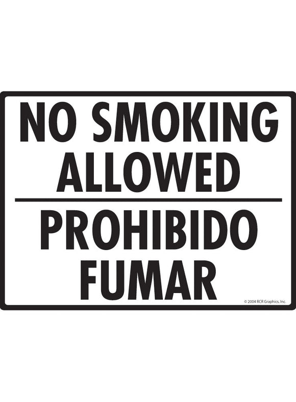 No Smoking Allowed (Spanish) Sign