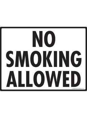 No Smoking Allowed Sign