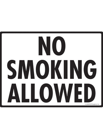 No Smoking Allowed Sign