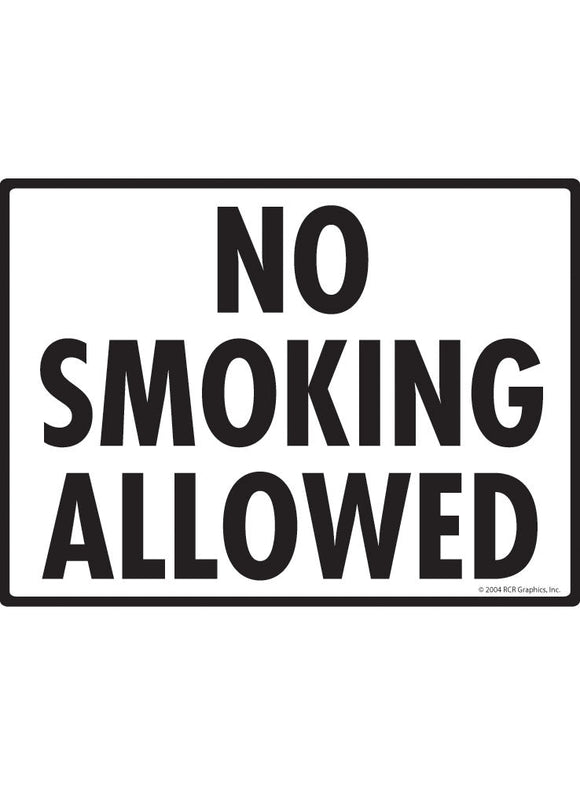 No Smoking Allowed Sign