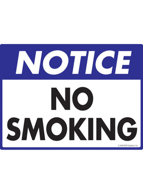 Notice: No Smoking Sign